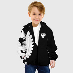 Куртка с капюшоном детская Russia - Black collection, цвет: 3D-черный — фото 2