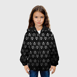 Куртка с капюшоном детская Пиратский pattern, цвет: 3D-черный — фото 2