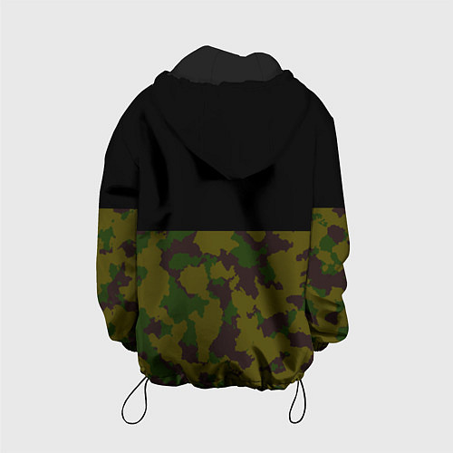 Детская куртка Лесной Камуфляж 1 / 3D-Черный – фото 2