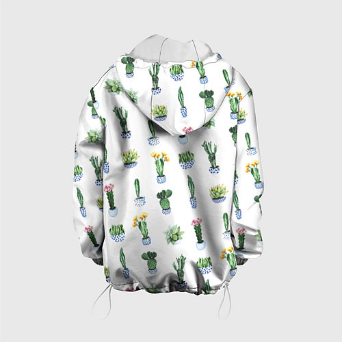 Детская куртка Кактусы / 3D-Белый – фото 2