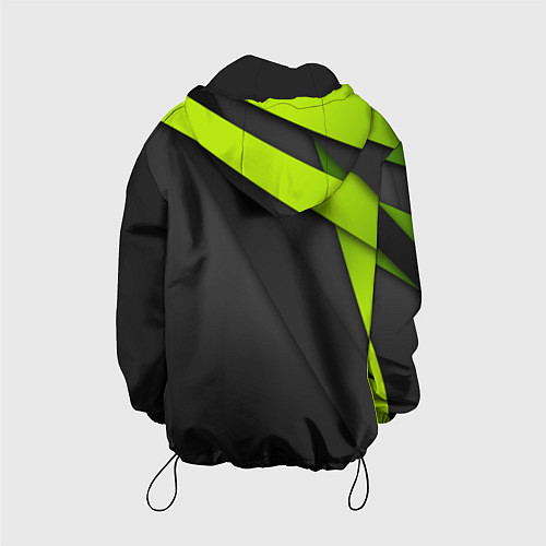 Детская куртка Спортивная геометрия 6 / 3D-Черный – фото 2