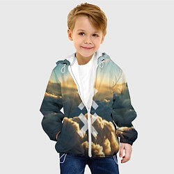 Куртка с капюшоном детская The XX: Clouds, цвет: 3D-белый — фото 2