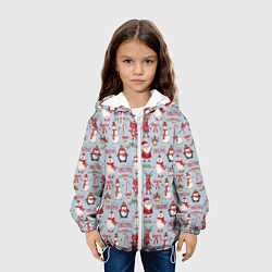 Куртка с капюшоном детская Рождественская Милота, цвет: 3D-белый — фото 2