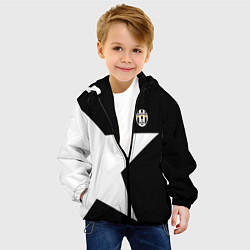 Куртка с капюшоном детская FC Juventus: Star, цвет: 3D-черный — фото 2