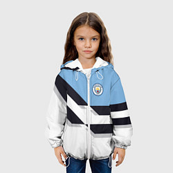 Куртка с капюшоном детская Manchester City FC: White style, цвет: 3D-белый — фото 2