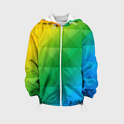 Куртка с капюшоном детская Colored wall, цвет: 3D-белый
