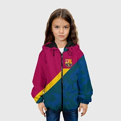 Куртка с капюшоном детская Barcelona FC: Sport Camo 2018, цвет: 3D-черный — фото 2