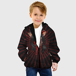 Куртка с капюшоном детская He is everyone, цвет: 3D-черный — фото 2