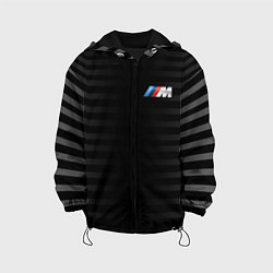 Куртка с капюшоном детская BMW M BLACK & GREY, цвет: 3D-черный