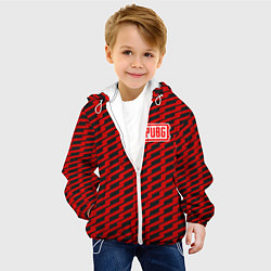 Куртка с капюшоном детская PUBG: Red Line, цвет: 3D-белый — фото 2