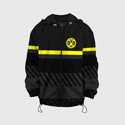 Куртка с капюшоном детская FC Borussia 2018 Original #3, цвет: 3D-черный