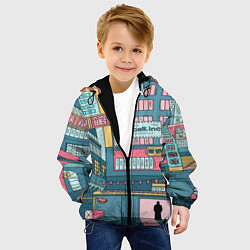 Куртка с капюшоном детская Recall Inc, цвет: 3D-черный — фото 2