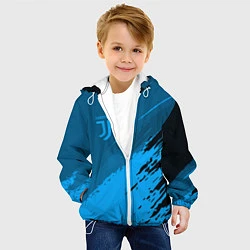 Куртка с капюшоном детская FC Juventus: Blue Original, цвет: 3D-белый — фото 2