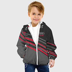 Куртка с капюшоном детская AUDI SPORT, цвет: 3D-белый — фото 2