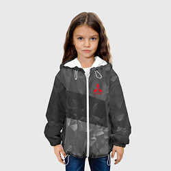 Куртка с капюшоном детская MITSUBISHI SPORT, цвет: 3D-белый — фото 2