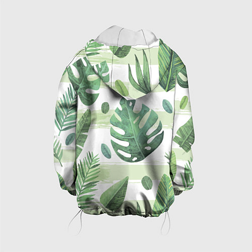 Детская куртка Тропические джунгли / 3D-Белый – фото 2