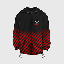 Куртка с капюшоном детская Toyota: Red Lines, цвет: 3D-черный