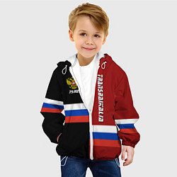 Куртка с капюшоном детская Transbaikalia, Russia, цвет: 3D-белый — фото 2
