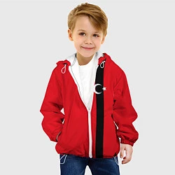 Куртка с капюшоном детская Турция, цвет: 3D-белый — фото 2