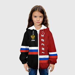 Куртка с капюшоном детская Sochi, Russia, цвет: 3D-белый — фото 2