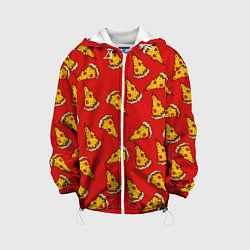 Куртка с капюшоном детская Острая пицца, цвет: 3D-белый