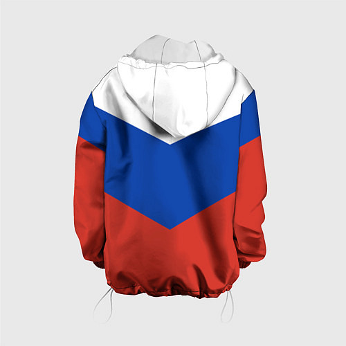 Детская куртка Российский триколор / 3D-Белый – фото 2