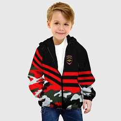 Куртка с капюшоном детская Полиция: Камуфляж, цвет: 3D-черный — фото 2