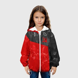 Куртка с капюшоном детская USSR: Poly Sport, цвет: 3D-белый — фото 2