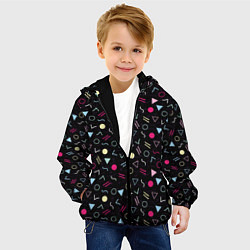 Куртка с капюшоном детская 80 Battaries, цвет: 3D-черный — фото 2