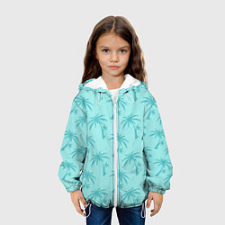 Куртка с капюшоном детская GTA VC: Blue Palms, цвет: 3D-белый — фото 2