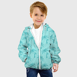 Куртка с капюшоном детская GTA VC: Blue Palms, цвет: 3D-белый — фото 2