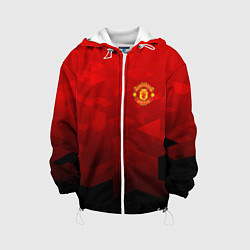Куртка с капюшоном детская FC Man UTD: Red Poly, цвет: 3D-белый