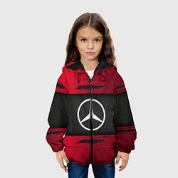 Куртка с капюшоном детская Mercedes Benz Sport, цвет: 3D-черный — фото 2