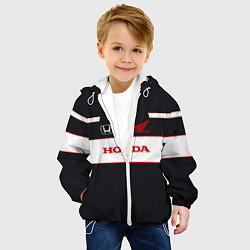 Куртка с капюшоном детская Honda Sport, цвет: 3D-белый — фото 2