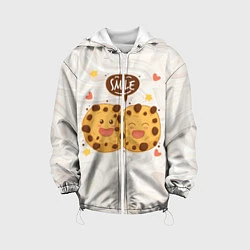 Куртка с капюшоном детская Smile Cookies, цвет: 3D-белый