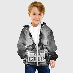 Куртка с капюшоном детская Пабло Эскобар, цвет: 3D-белый — фото 2