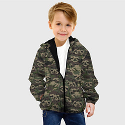 Куртка с капюшоном детская Лига лени, цвет: 3D-черный — фото 2