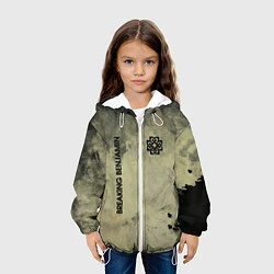 Куртка с капюшоном детская Breaking Benjamin, цвет: 3D-белый — фото 2