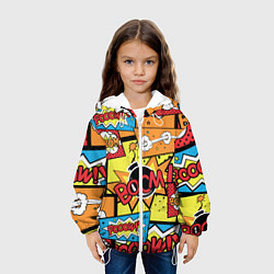 Куртка с капюшоном детская Boom Pop Art, цвет: 3D-белый — фото 2
