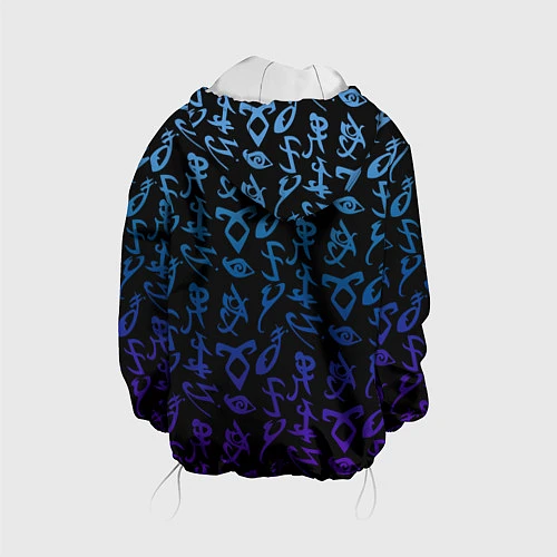 Детская куртка Blue Runes / 3D-Белый – фото 2