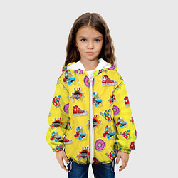 Куртка с капюшоном детская Pop Art, цвет: 3D-белый — фото 2