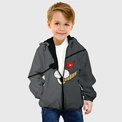Куртка с капюшоном детская KUROKUMA, цвет: 3D-черный — фото 2