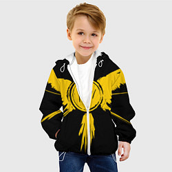 Куртка с капюшоном детская 21 Pilots: Yellow Bird, цвет: 3D-белый — фото 2
