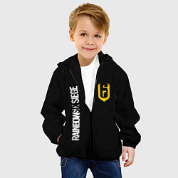 Куртка с капюшоном детская RAINBOW SIX SIEGE РАДУГА 6 ОСАДА R6S, цвет: 3D-черный — фото 2