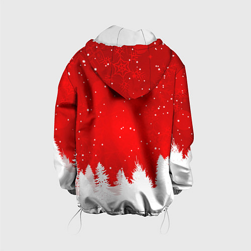 Детская куртка Christmas pattern / 3D-Белый – фото 2