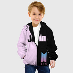 Куртка с капюшоном детская BTS Jimin, цвет: 3D-черный — фото 2