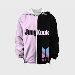 Куртка с капюшоном детская BTS Jung Kook, цвет: 3D-белый