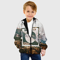 Куртка с капюшоном детская Places, цвет: 3D-черный — фото 2