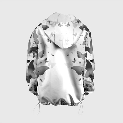 Детская куртка BTS: Grey Butterflies / 3D-Белый – фото 2