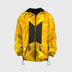 Куртка с капюшоном детская BTS: Yellow Style, цвет: 3D-черный